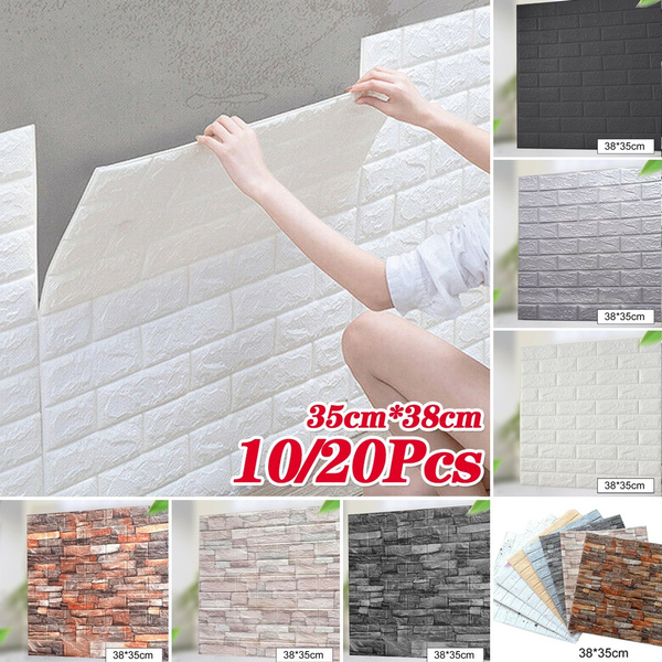 Faux Brick Wall Panels Peel and Stick Foam Brick 3D Wall Panels for Fake  Brick Wall Self Adhesive Brick Wall Panels Brick Wallpaper 