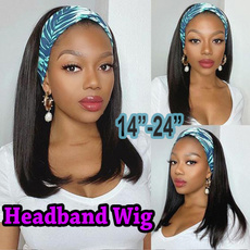 Black wig, wig, africanamericanwig, headbandwig