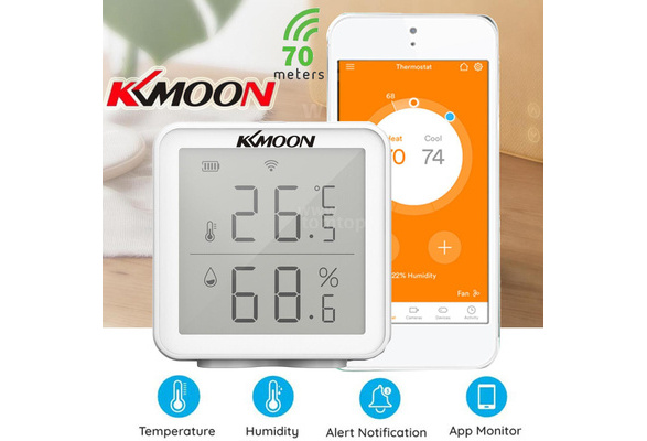 WiFi Smart Temperature Humidity Sensor Compatible with Assistant 230ft  Super Long Wireless Digital Hygrometer Indoor Thermometer Humidity Meter  Temperature Humidity Monitor Sensor 