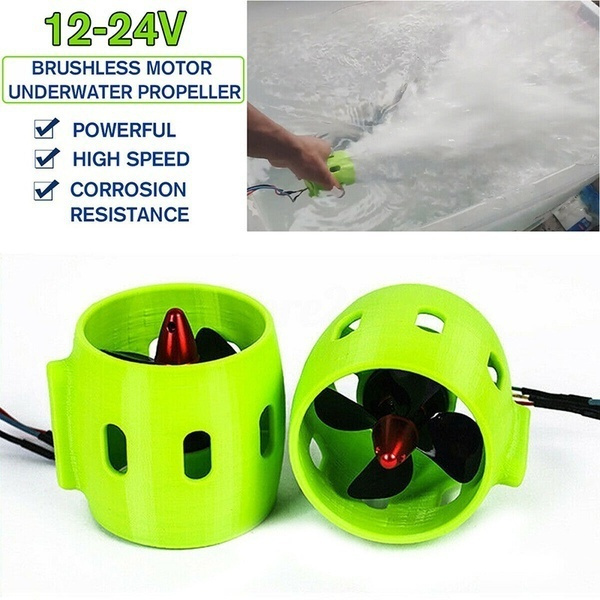 1224V 20A DIY Ship Model Propeller Underwater Thruster Waterproof