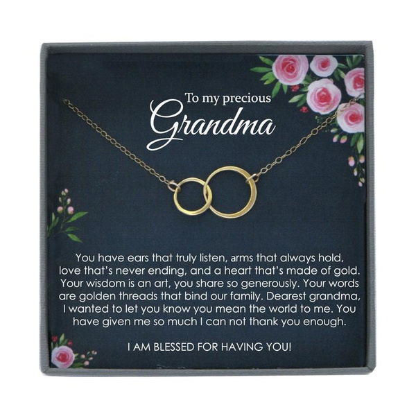 Custom Grandmother Disc Necklace – Melanie Golden Jewelry