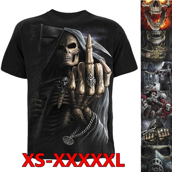 Men's Skulls Gothic T-ShirtS to Plus SizeWe Will All Die