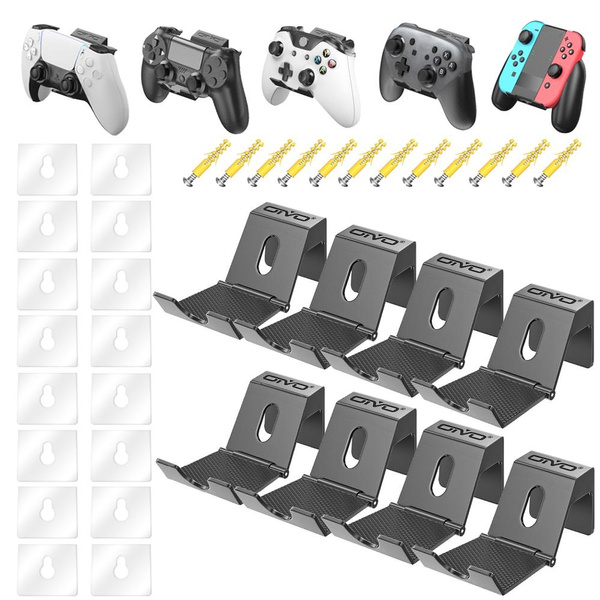 OIVO 2 Pack/4 Pack/8 Pack PS5 Controller Wall Mout, Universal Controller  Holder,PS5/PS4/Xbox One/Nintendo Switch Pro Controller/Headphone/Headset