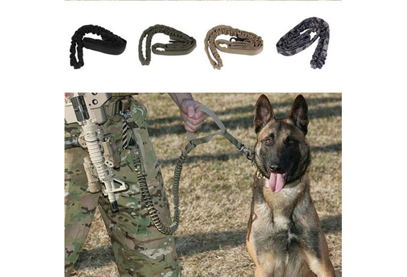 Nylon Elastic Tactical Military Police Dog Training Leash