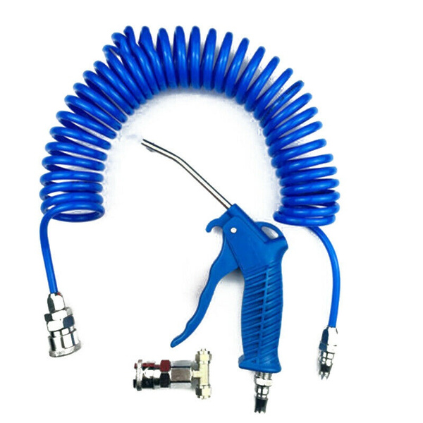 gun blowing Details about   Spiral hose 5mt Flexible compressed air to Compressor show original title 