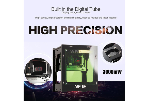 NEJE 3000mW Laser Engraver 450nm  BT 4.0 Smart AI Mini Engraving Machine Print 