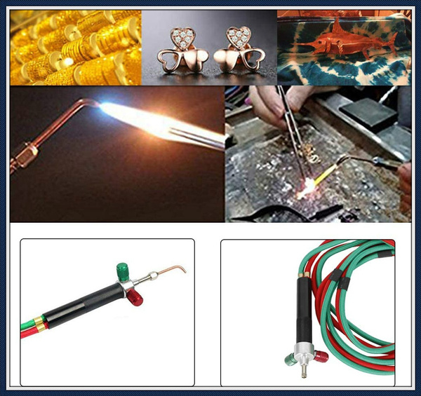 Micro Mini Gas Torch Welding Soldering Kit+5 Tips F/ Jewelry Repair & Making 