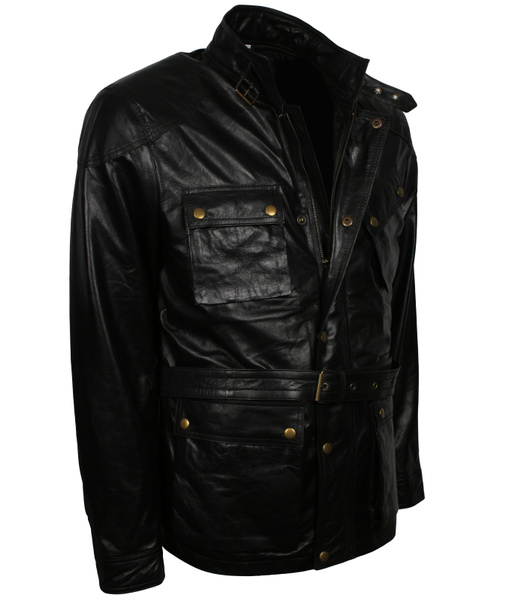 Winter Motorcycle Leather Jacket Men Vintage Fleece Warm Multi-pocket Leather Coat Male Zipper Autumn Outwear Jackets