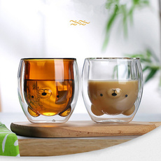 glasscup, cute, Coffee, insulatedcup