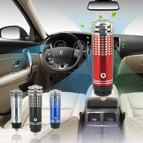 12V Mini Car Air Purifier Oxygen Bar Ozone Generator Ionizer Vehicle Cleaner 