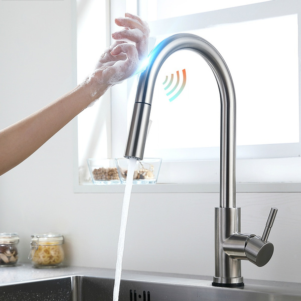 Smart Touch Kitchen Faucets Crane For Sensor Kitchen Water Touchless