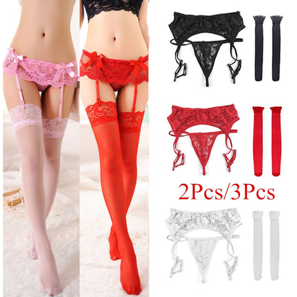 Garter belt outlet stocking set