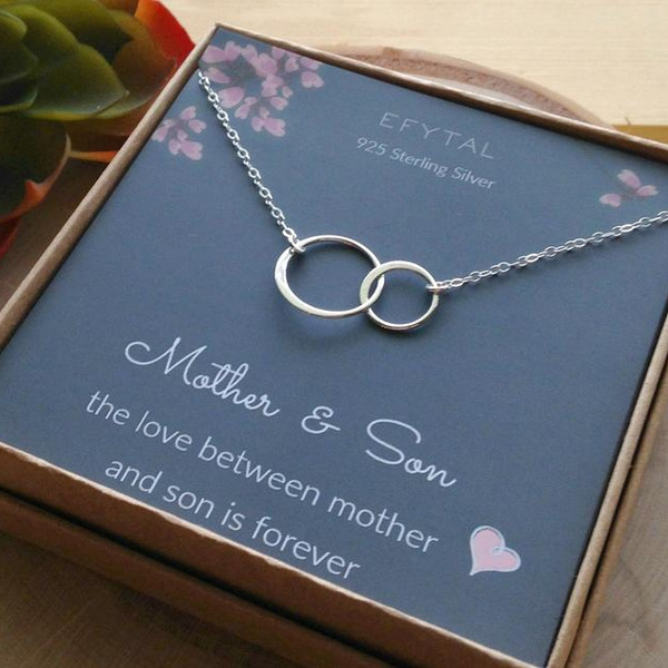 Mother and Son Necklace, Mom Appreciation Present, Boy Mom Gift, for Mom  Jewelry, Sentimental Mom Birthday Gifts, Mum and Son Jewellery - Delicate  Heart Necklace