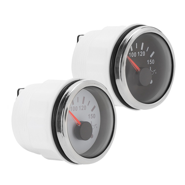 Oil Temperature Gauge 52mm/2in Intelligent Alarm 316 Stainless Steel For Car