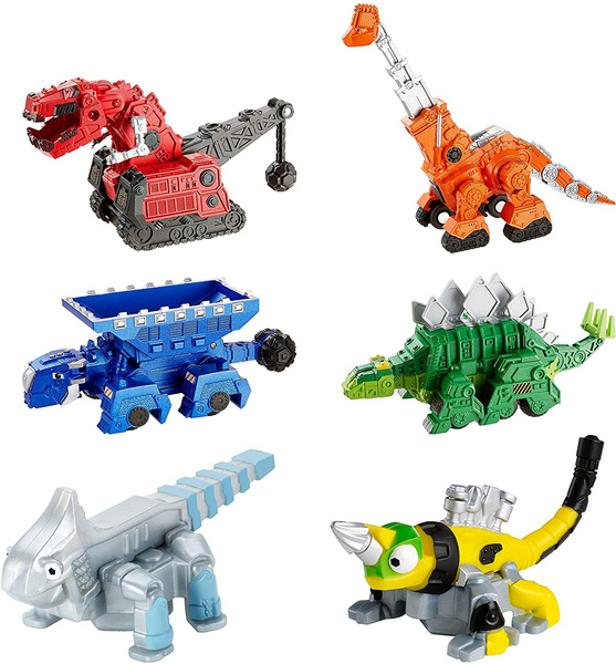 Dinotrux ​Die-cast Characters and Reptools Featuring Rolling Wheels Bundle
