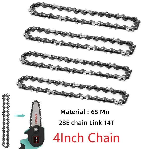 SAW CHAIN 4 Inch Mini Steel Chainsaw Chain Electric Saw Accessory Replacement