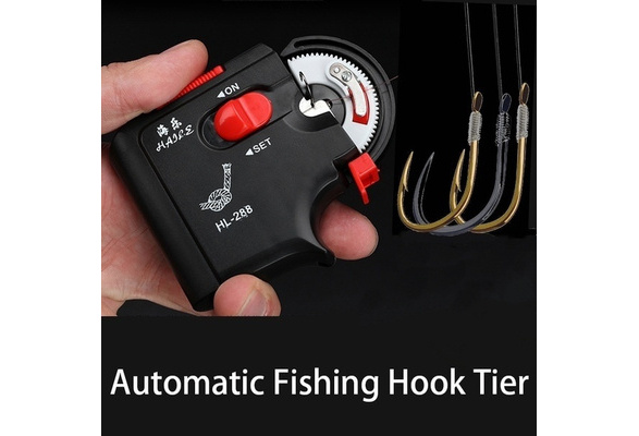 Electric Automatic Fishing Hook Tier Machine Fishing Accessories Tie Fast  Fishing Hooks Line Tying Device Equipment Pesca Tool