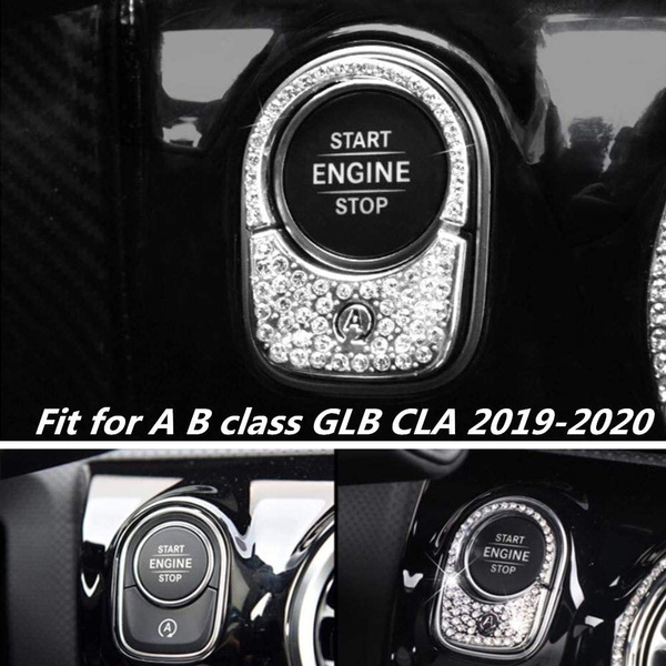 Car Interior Trim Bling Accessories Central Control Multimedia Knob Rhinestone Decals Compatible Cadillac 2019 2020 Ct6 Xt4 Xt5 Xt6 2 Pieces C36