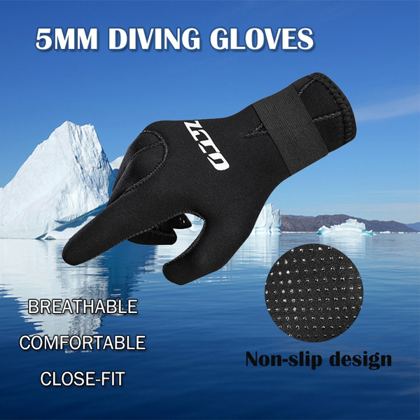 Wetsuit Gloves Warm Breathable Swimming Kayak Surf Gloves 5mm Adult Neoprene 
