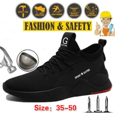 Fashion Steel Toe Shoes Kevlar Fiber Safety Shoes Breathable Steel Toe Work Shoes for Men