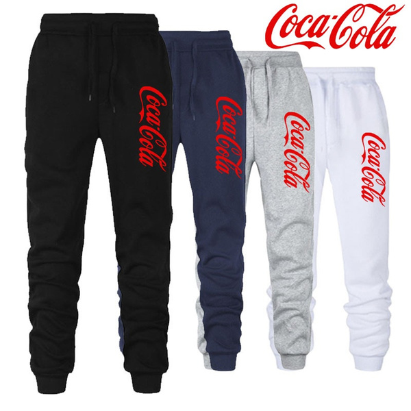 Coca Cola New Women and Mens Cotton Comfort Pants Mens Casual Sweatpants  Soft Sports Pants Jogging Pants (XS-4Xl)