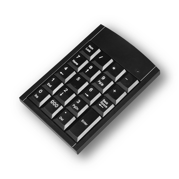 USB Numeric Keypad 19 Keys Number Pad Keyboard For Laptop Desktop