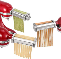 Spaghetti, pastarollercutterattachment, fitsforkitchenaidstandmixer, stainlesssteelpastamakeraccessory