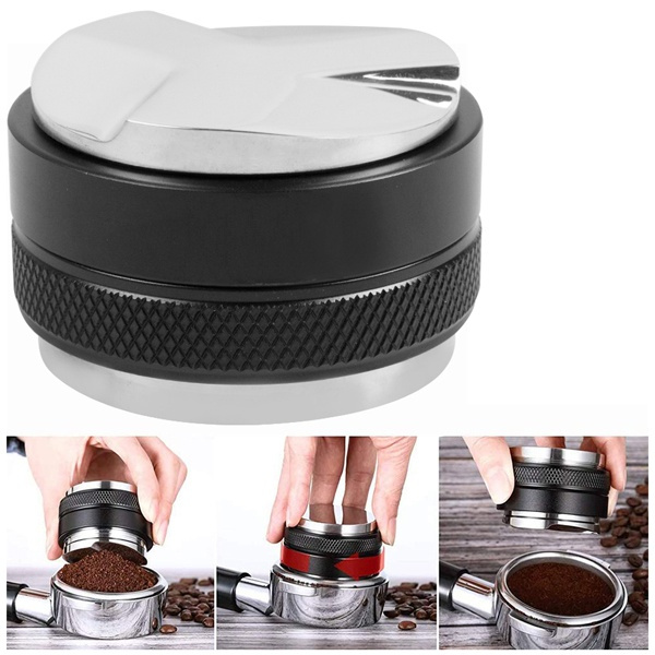 Double-headed Coffee Tamper Distributor Leveler Stainless Steel Coffee ...