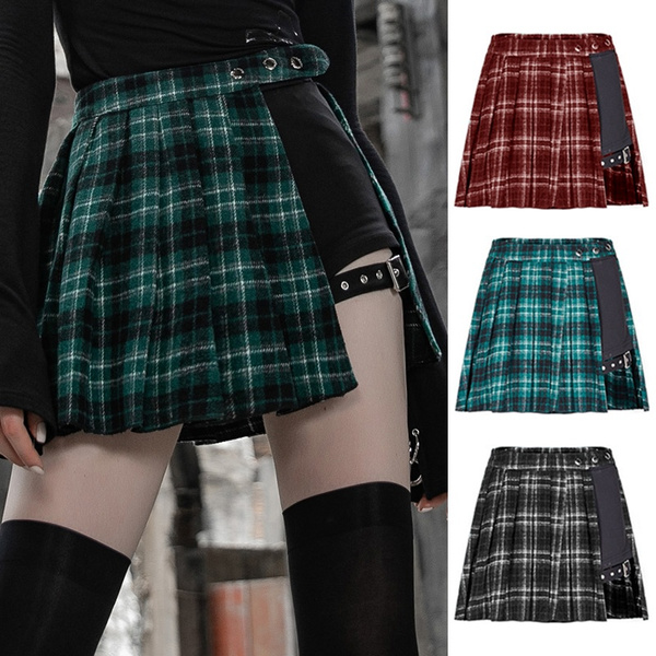 Green plaid outlet skirt 5xl