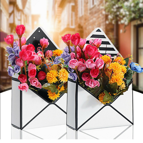 1pcs envelope fold flower box paper flowers wrapping flower gift-box party decor 
