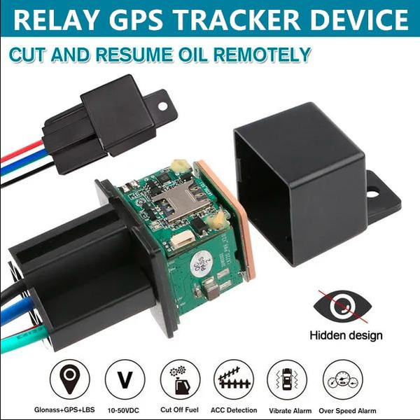 Car GPS Tracker Hidden Relay-Shape Security Anti-theft Device Remotely Cut Fuel | Wish