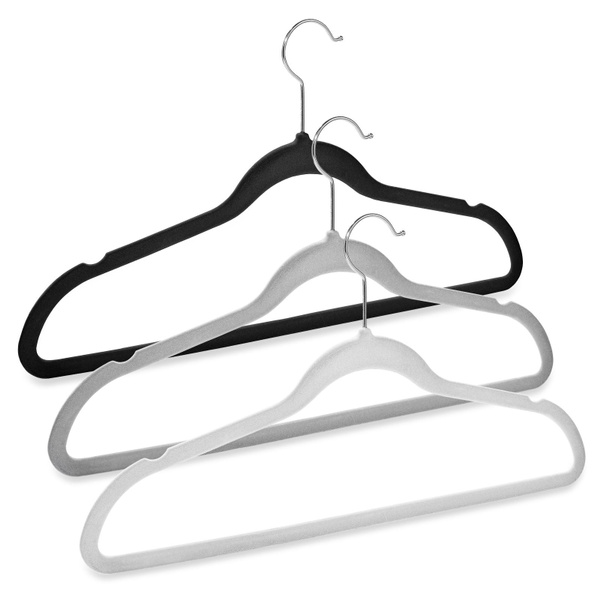 50 Velvet Suit Hangers SpaceSaving NonSlip Clothes Hangers Wish