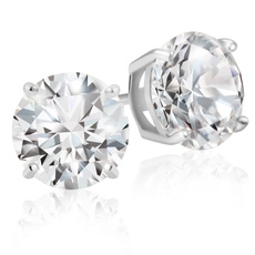 Sterling, Cubic Zirconia, Jewelry, Stud Earring