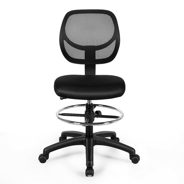 Mid Back Ergonomic Mesh Drafting Chair Office Armless Chair Adjustable   5fb46dff73973b0050105035 Large 