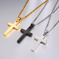 Steel, Fashion, Cross necklace, Cross Pendant