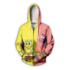 3D hoodies, Fashion, Sponge Bob, Sweatshirts