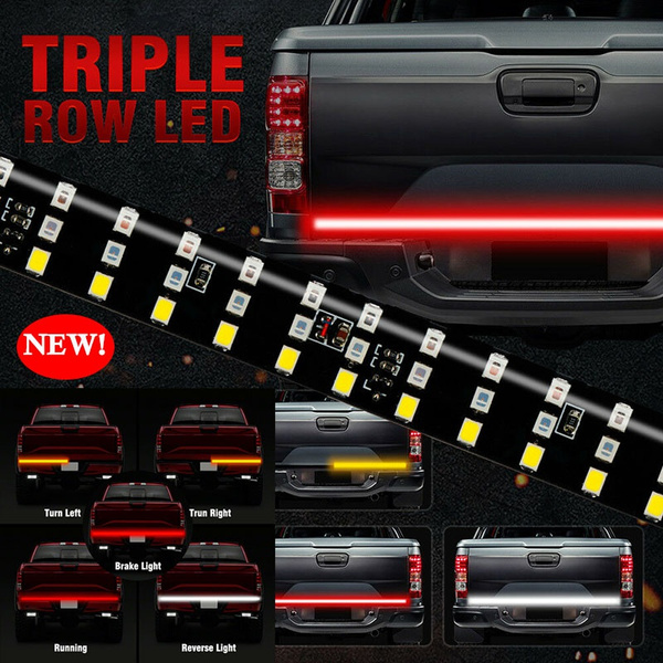 60 432 LED Truck Tailgate Light Bar Strip 3 Row Reverse Brake Signal Tail Lamp - Foto 10