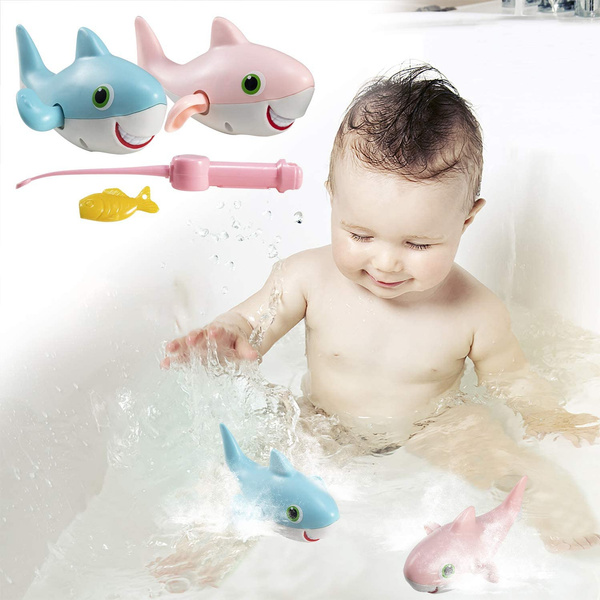 Shark Toys Magnetic Fishing Game - Bath Toys for Baby Toddlers Kids Boys  Girls, Bathtub Toy for Kiddie Pool, Water Table, Bath Fun, Party Supplies