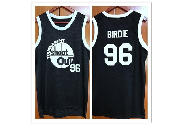 Above The Rim #96 Birdie Tupac Shakur Black Basketball Jersey S,M