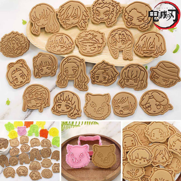 12pcs Anime Demon Slayer Kimetsu No Yaiba Cookies Cutter 3D Cake Decor  Mold Mould Tool For Baby Cookies  Walmartcom