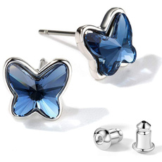 butterfly, Sterling, butterfly earrings, Gifts