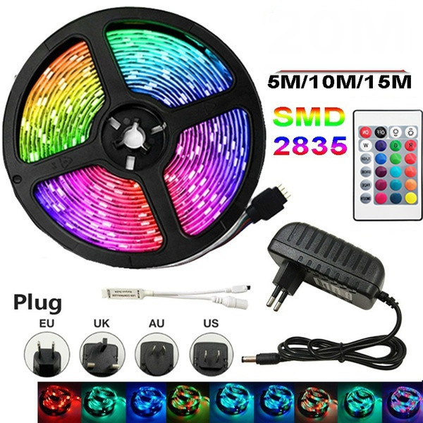 2021 65.6FT LED Strip Light RGB Waterproof SMD 2835 RGB RGB String
