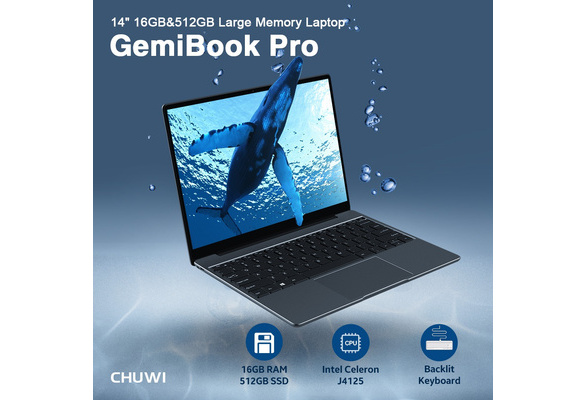 CHUWI 14 Inch 2K Scree GemiBook Pro Intel Gemini Lake J4125 Laptop