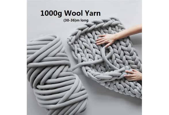Super Bulky Arm Knitting Wool Roving Knitted Blanket Chunky Cheap Wool Yarn  Super Thick Yarn For Knitting/Crochet/Carpet/Hats Y211129 From Mengqiqi05,  $7.89