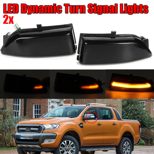 LED Dynamic Side Mirror Light For Ford Ranger T6 12-19 Raptor Wildtrak Everest A