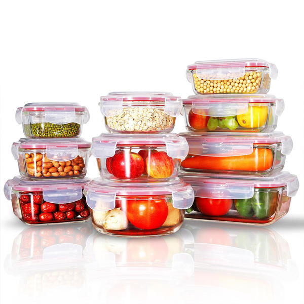 Round Meal Prep Containers with Lids, 10-Pack