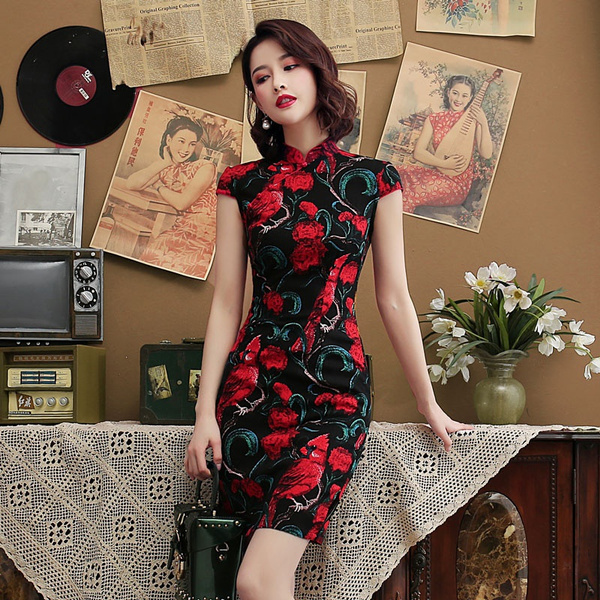 Black canary outlet cheongsam dress