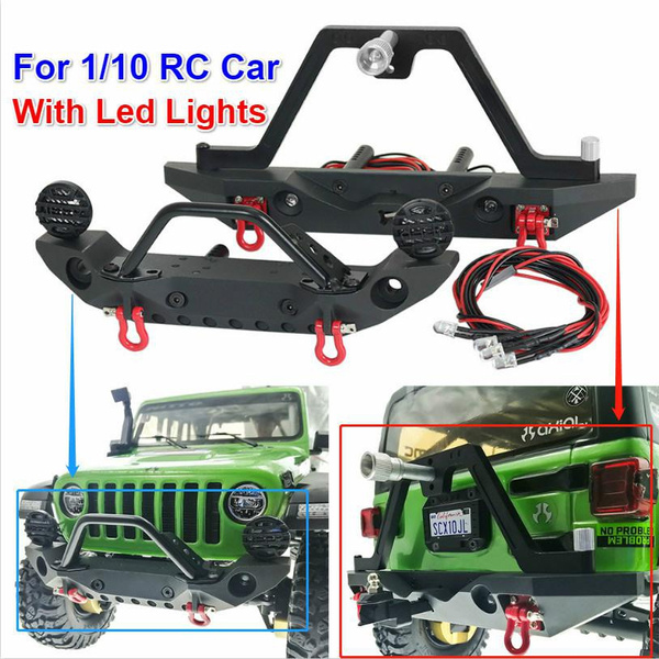 Metal Stinger Front Rear Bumper with LED Light Set for 1/10 RC Crawler  Axial SCX10 & SCX10 III TRX4 Redcat Gen8 ABSiMA Sherpa