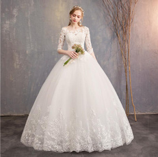 gowns, Bridal, 有袖, whiteweddingdres