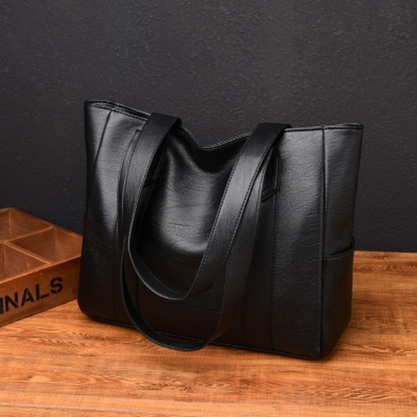 Leather handbags clearance large